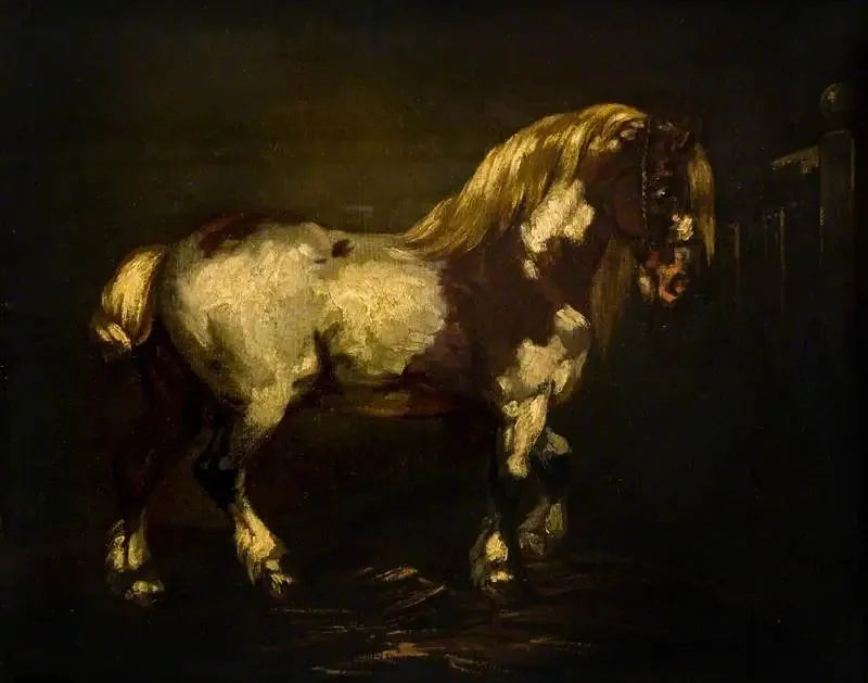 Un étalon pie - Théodore Géricault