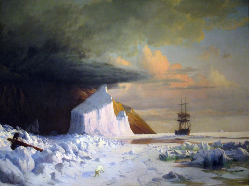 Un été arctique : perçage de la banquise dans la baie de Melville - William Bradford