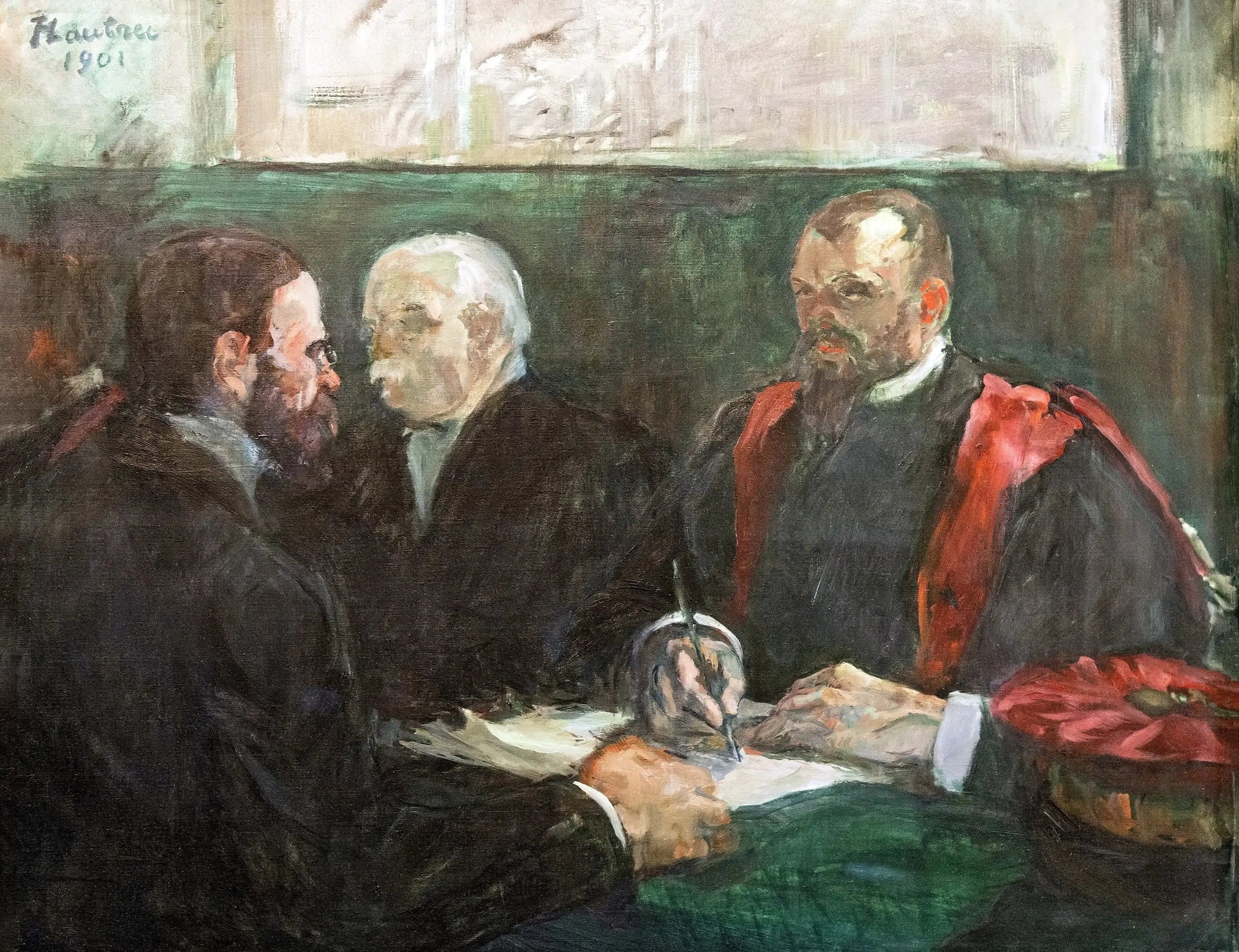 Un examen à la faculté de médecine de Paris - Henri de Toulouse-Lautrec image 1 copie de tableau peinte à la main