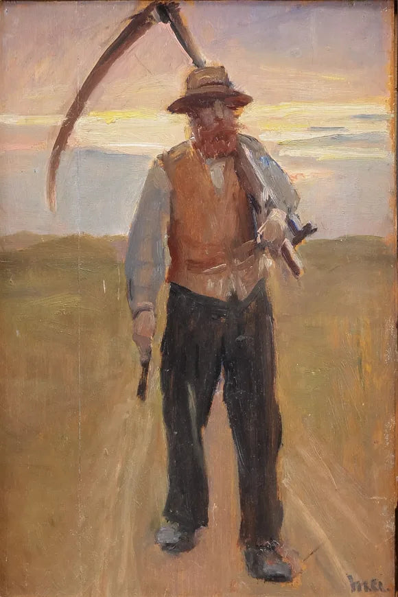 Un fermier avec une faux. - Michael Peter Ancher