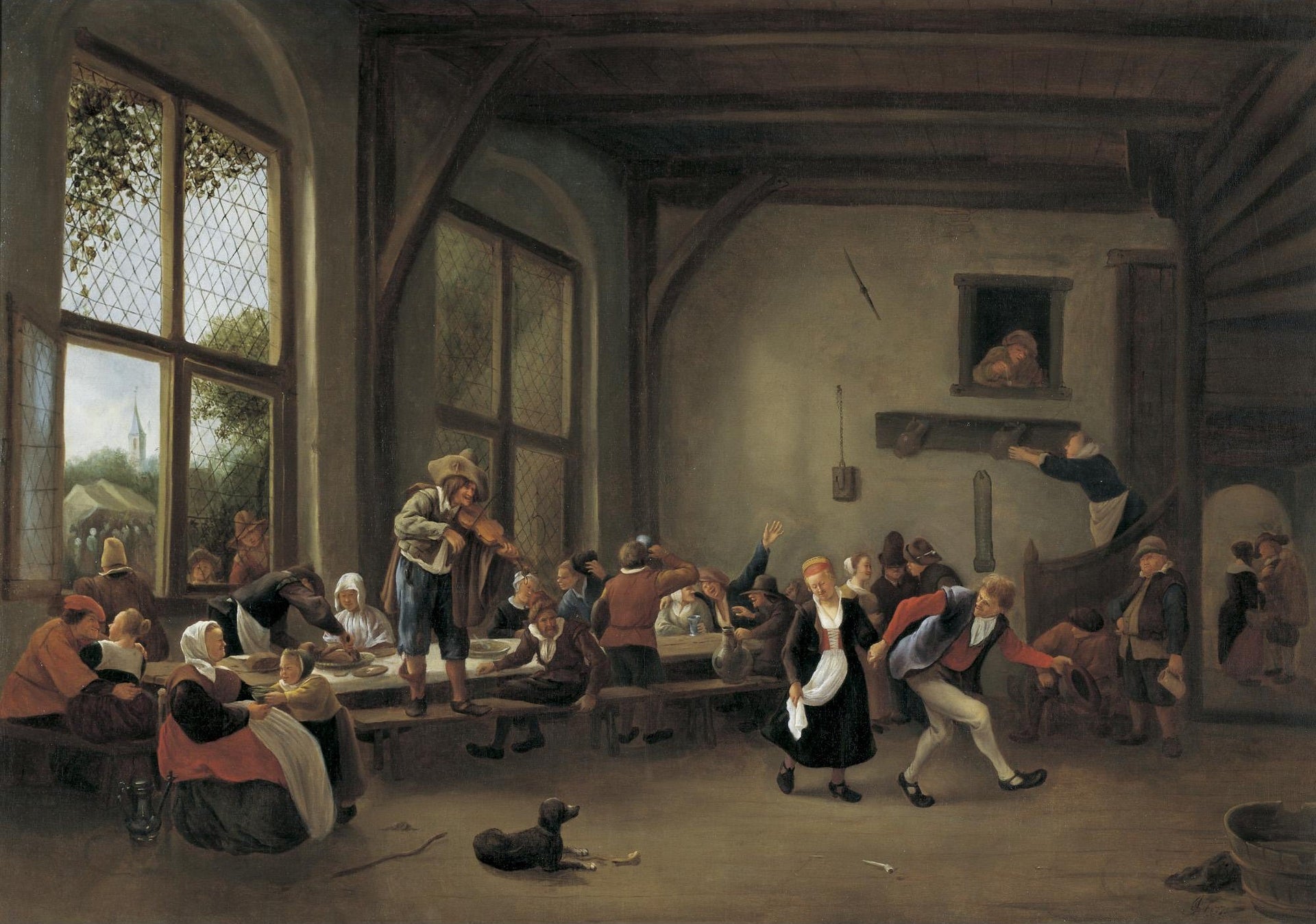 Un festin de noces - Jan Steen image 1 copie de tableau peinte à la main