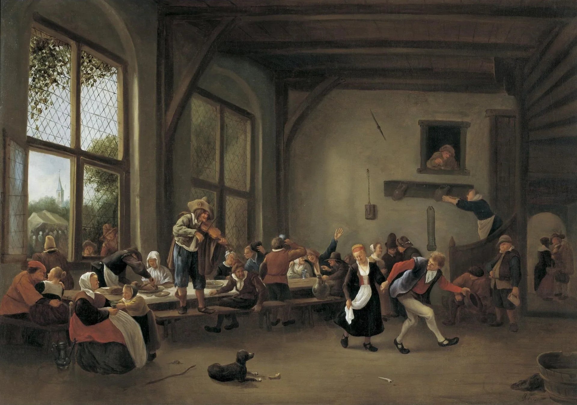 Un festin de noces - Jan Steen image 1 copie peinte à la main à l’huile