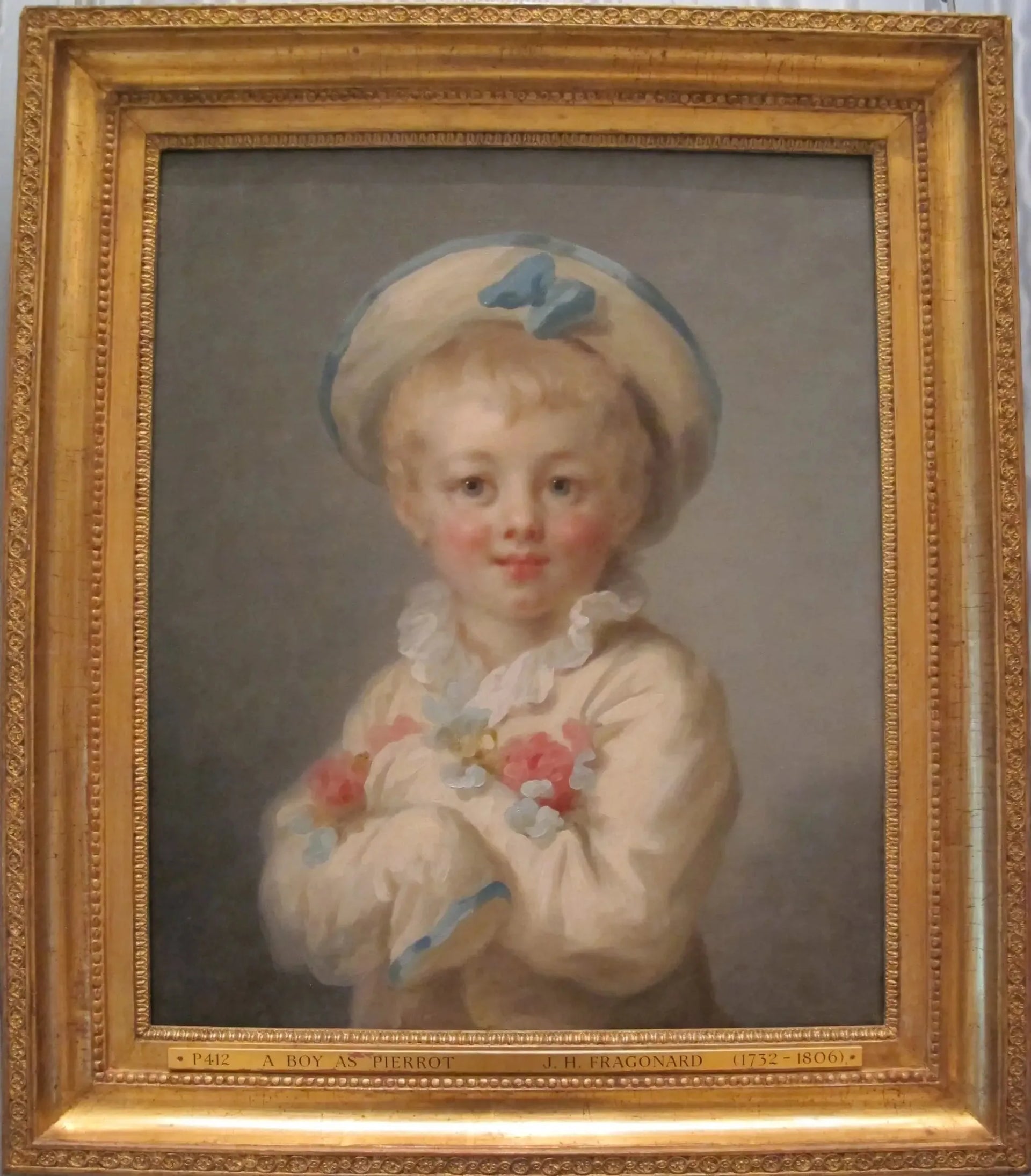 Un garçon en Pierrot - Jean-Honoré Fragonard image 1 reproduction de peinture à l’huile