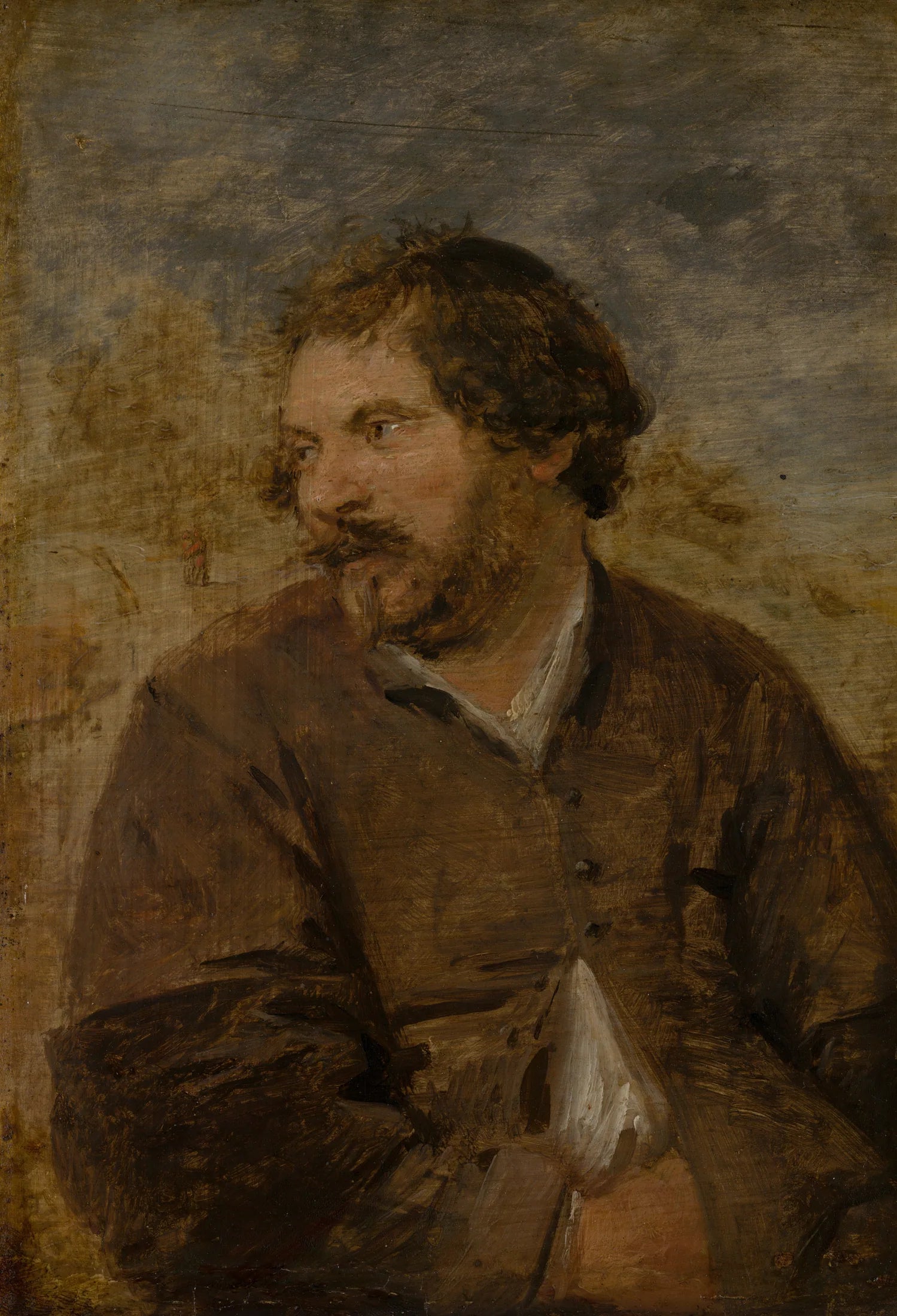 Un gros homme - Adriaen Brouwer image 1 reproduction réalisée par Alpha Reproduction