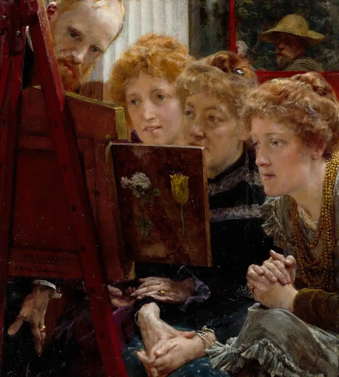 Un groupe familial - Lawrence Alma-Tadema image 1 reproduction de peinture à l’huile