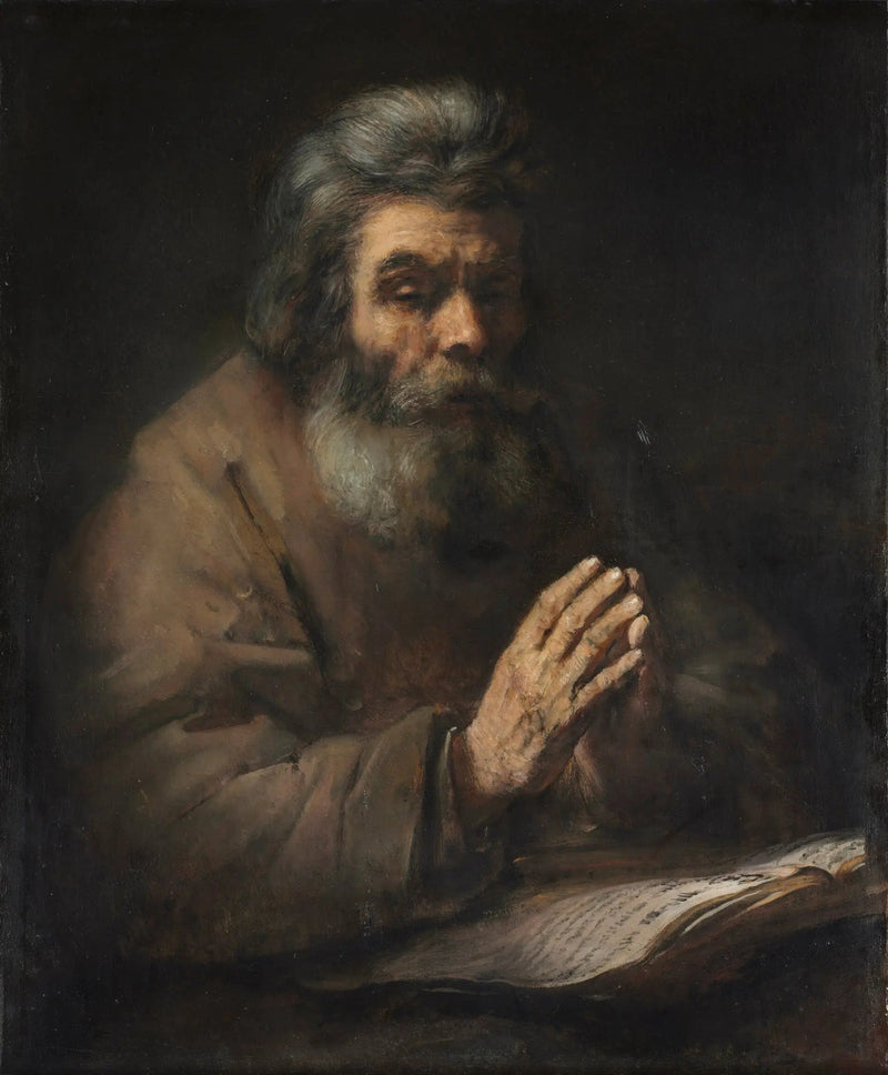 Un homme âgé en prière - Rembrandt
