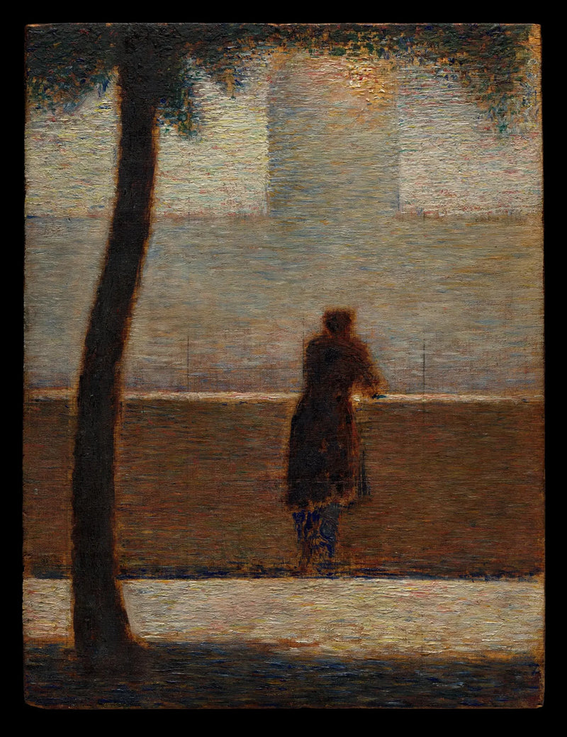 Un homme appuyé sur un parapet - Georges Seurat