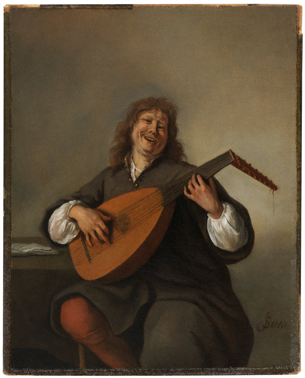 Un homme joue du luth - Jan Steen image 1 tableau peint à l’huile sur toile