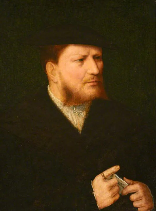 Un inconnu avec une lettre - Joos van Cleve image 1 copie de tableau peinte à la main