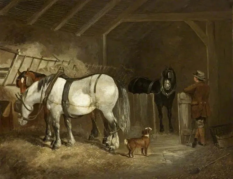 Un intérieur stable - John Frederick Herring, Sr.