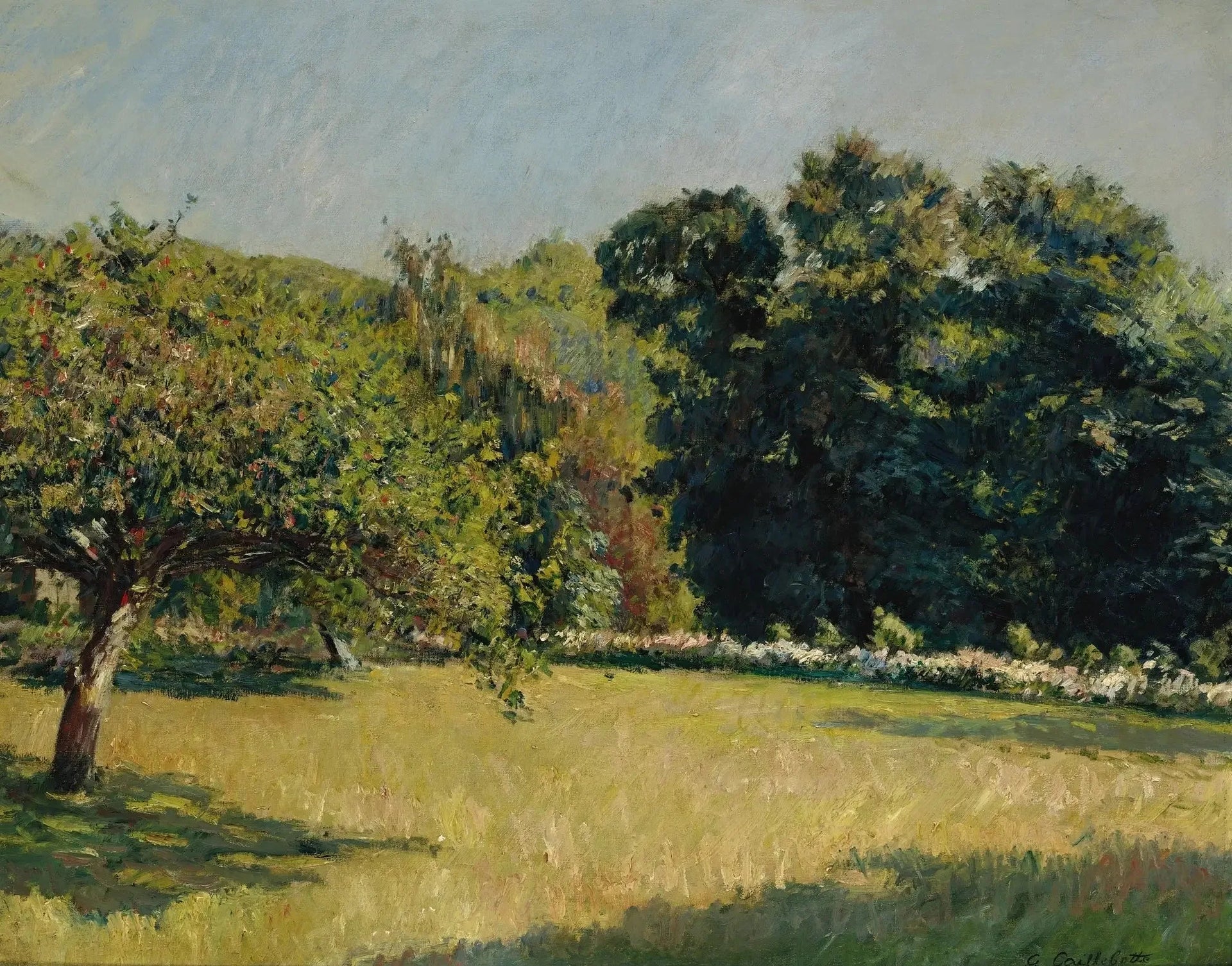 Un jardin à Trouville - Gustave Caillebotte image 1 tableau peint à l’huile sur toile