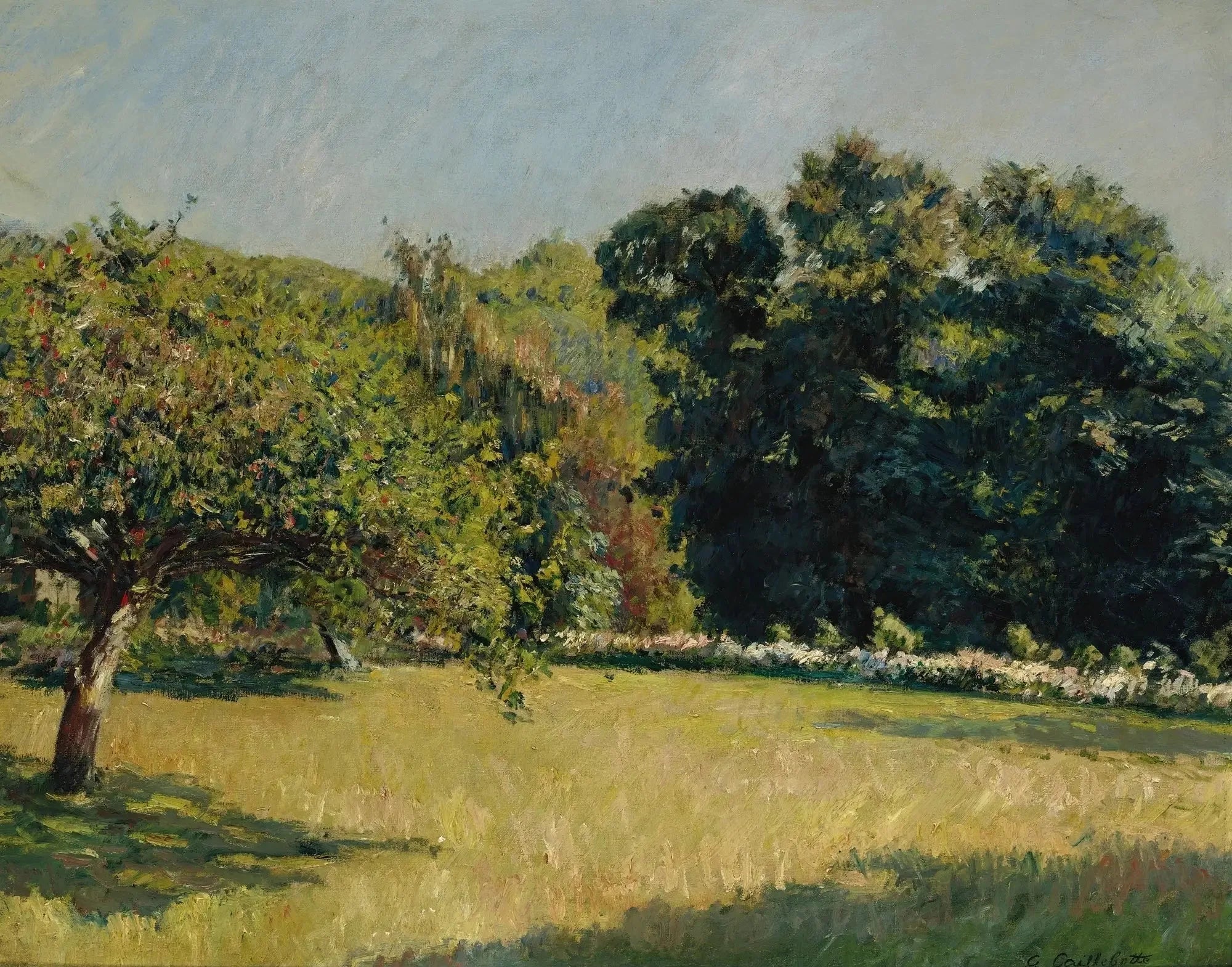 Un jardin à Trouville - Gustave Caillebotte image 1 tableau peint à l’huile sur toile