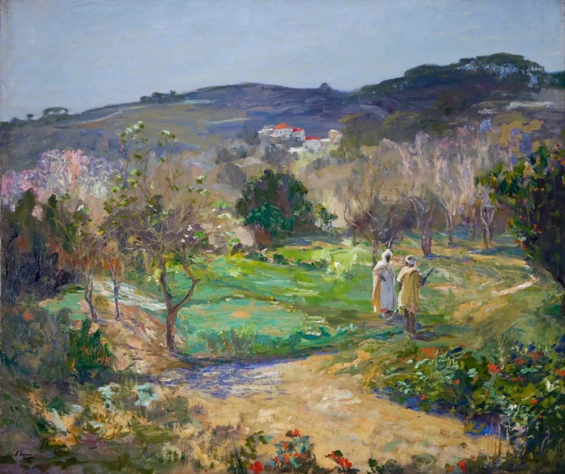Un jardin mauresque en hiver - John Lavery image 1 reproduction réalisée par Alpha Reproduction