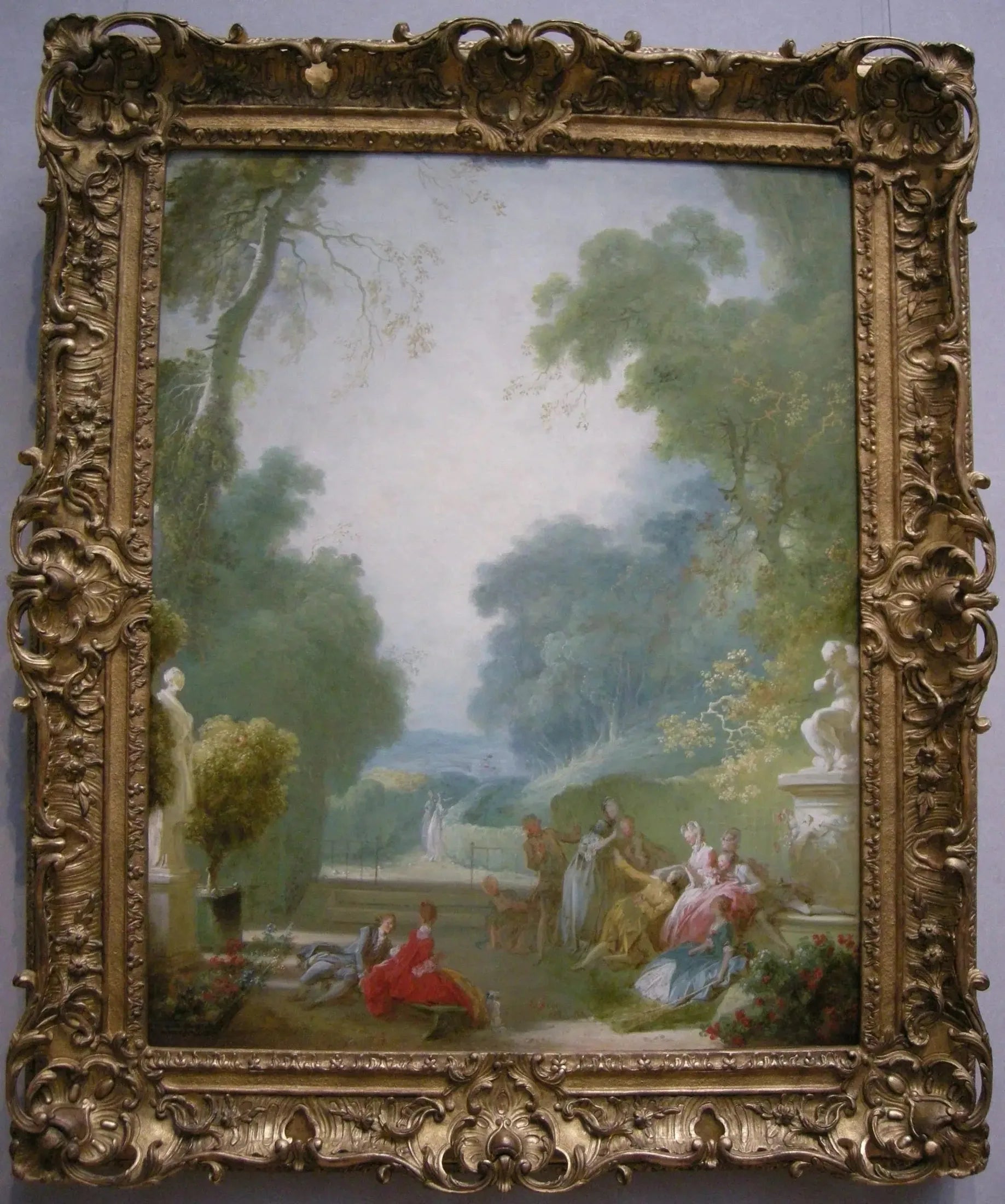 Un jeu de coques chaudes - Jean-Honoré Fragonard image 1 tableau peint à l’huile sur toile