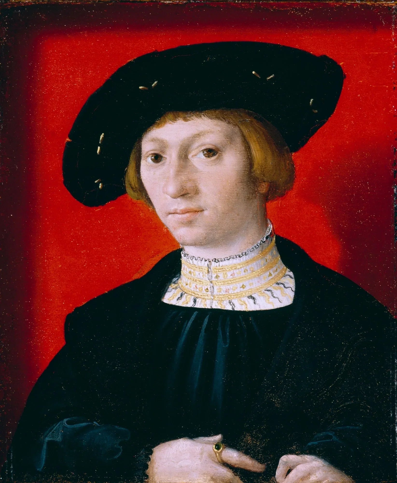 Un jeune homme - Bernard van Orley image 1 reproduction artisanale de tableau