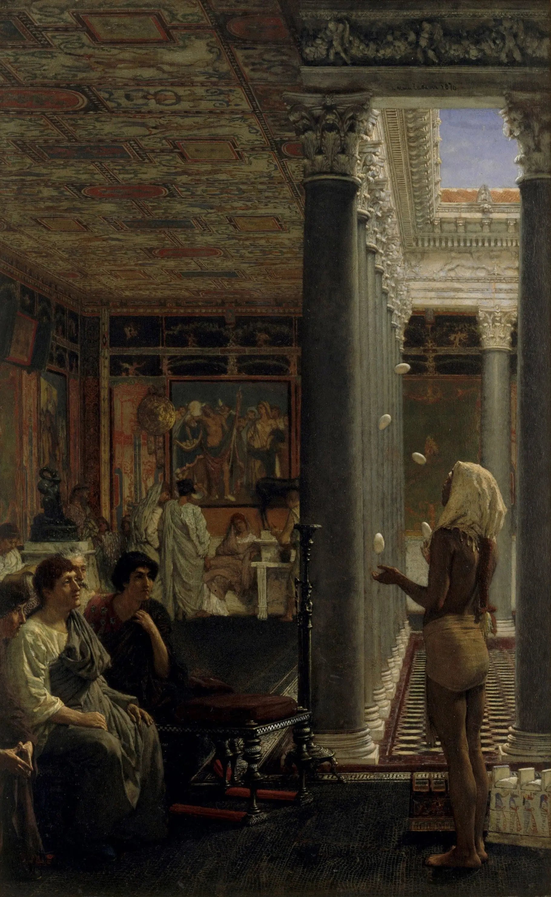 Un jongleur - Lawrence Alma-Tadema image 1 copie peinte à la main à l’huile