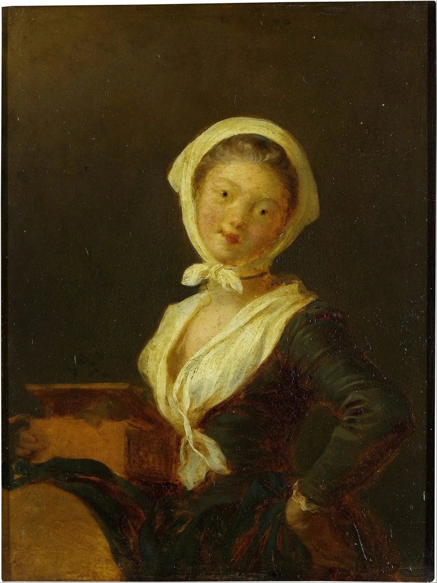 Un joueur d'orgue de barbarie (une femme de Savoie) - Jean-Honoré Fragonard