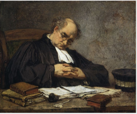 Un juge endormi - Thomas Couture image 1 reproduction réalisée par Alpha Reproduction