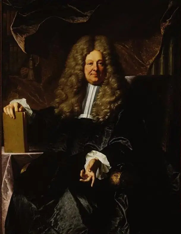 Un maître des requêtes (André Pierre Hébert ?) - Hyacinthe Rigaud image 1 reproduction de peinture à l’huile