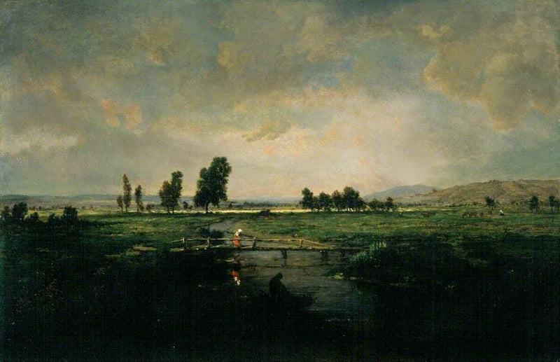 Un marais dans les Landes - Théodore Rousseau