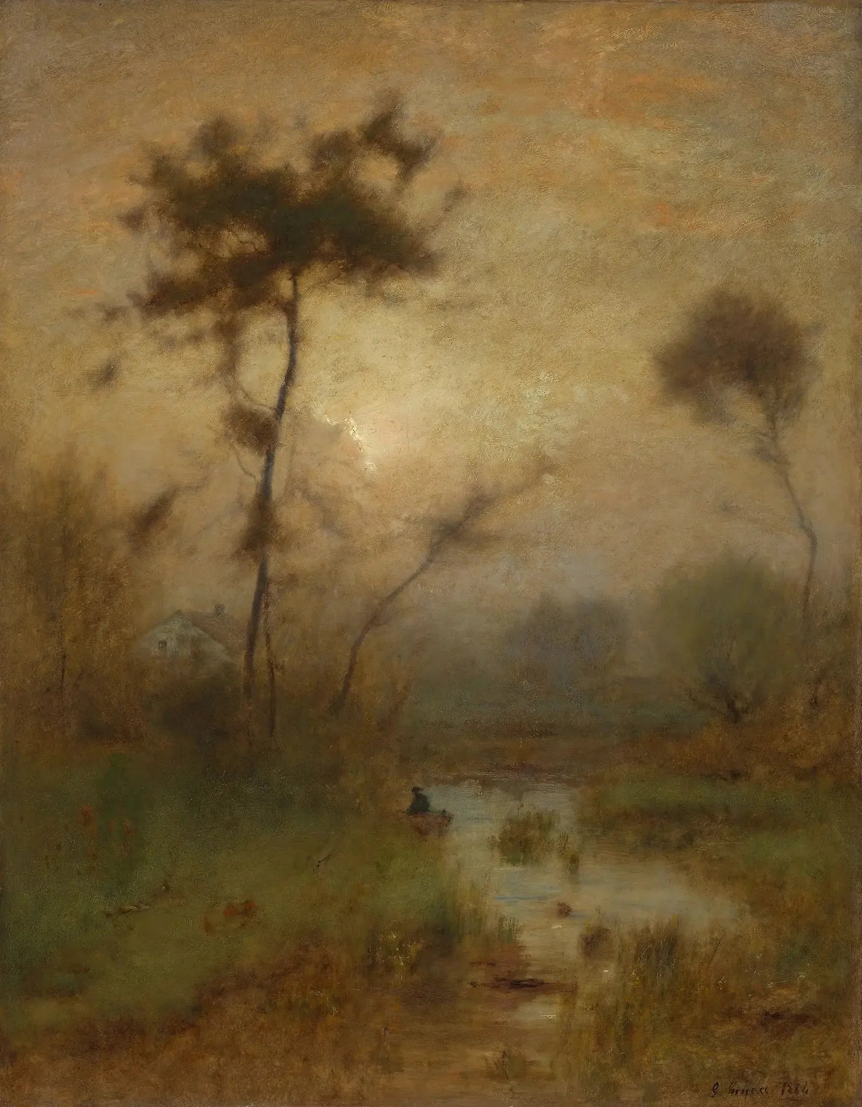 Un matin d'argent - George Inness image 1 tableau peint à l’huile sur toile