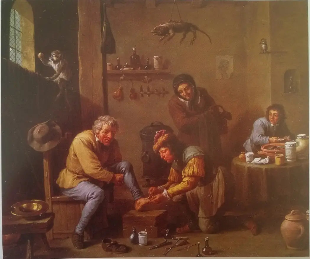Un médecin de village - David Teniers le Jeune image 1 tableau peint à l’huile sur toile