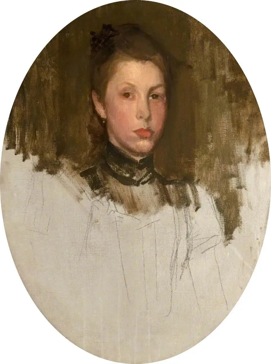 Un modèle parisien - James Abbott McNeill Whistler image 1 reproduction de peinture à l’huile