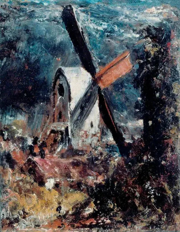 Un moulin à vent près de Brighton - John Constable image 1 reproduction réalisée par Alpha Reproduction