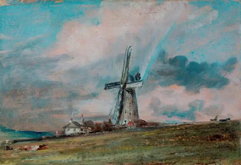 Un moulin à vent sur les Downs près de Brighton - John Constable image 1 reproduction de peinture à l’huile