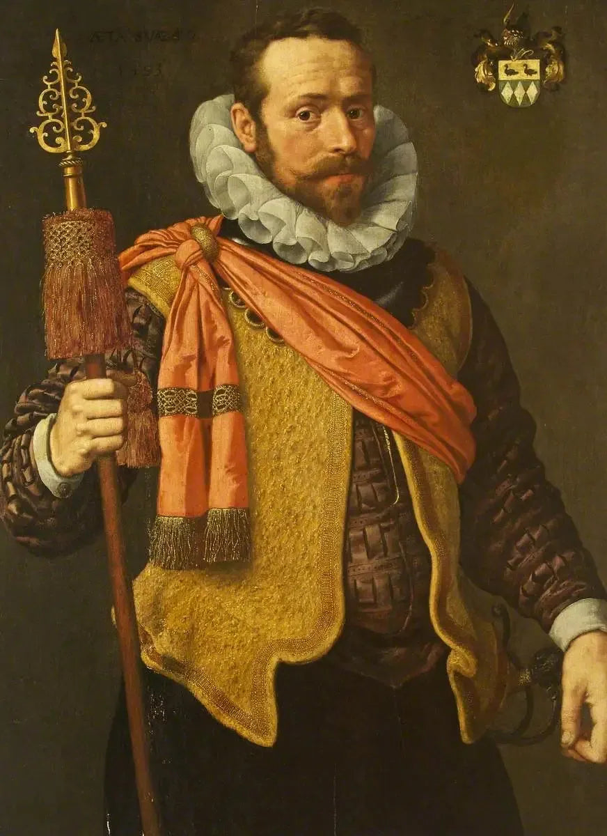 Un officier de la garde civique, âgé de 40 ans - Frans Pourbus the Younger image 1 copie peinte à la main à l’huile