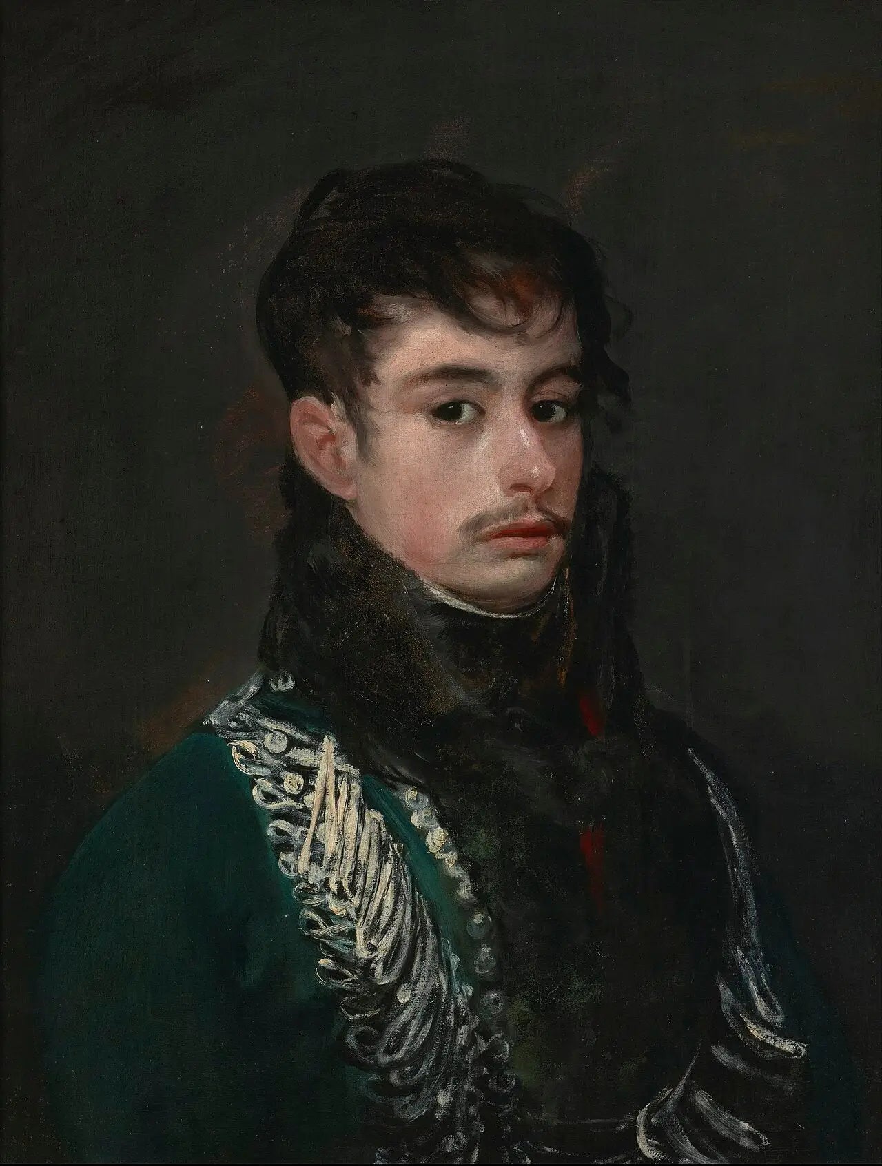Un officier (probablement le comte de Teba) - Francisco de Goya image 1 tableau peint à l’huile sur toile