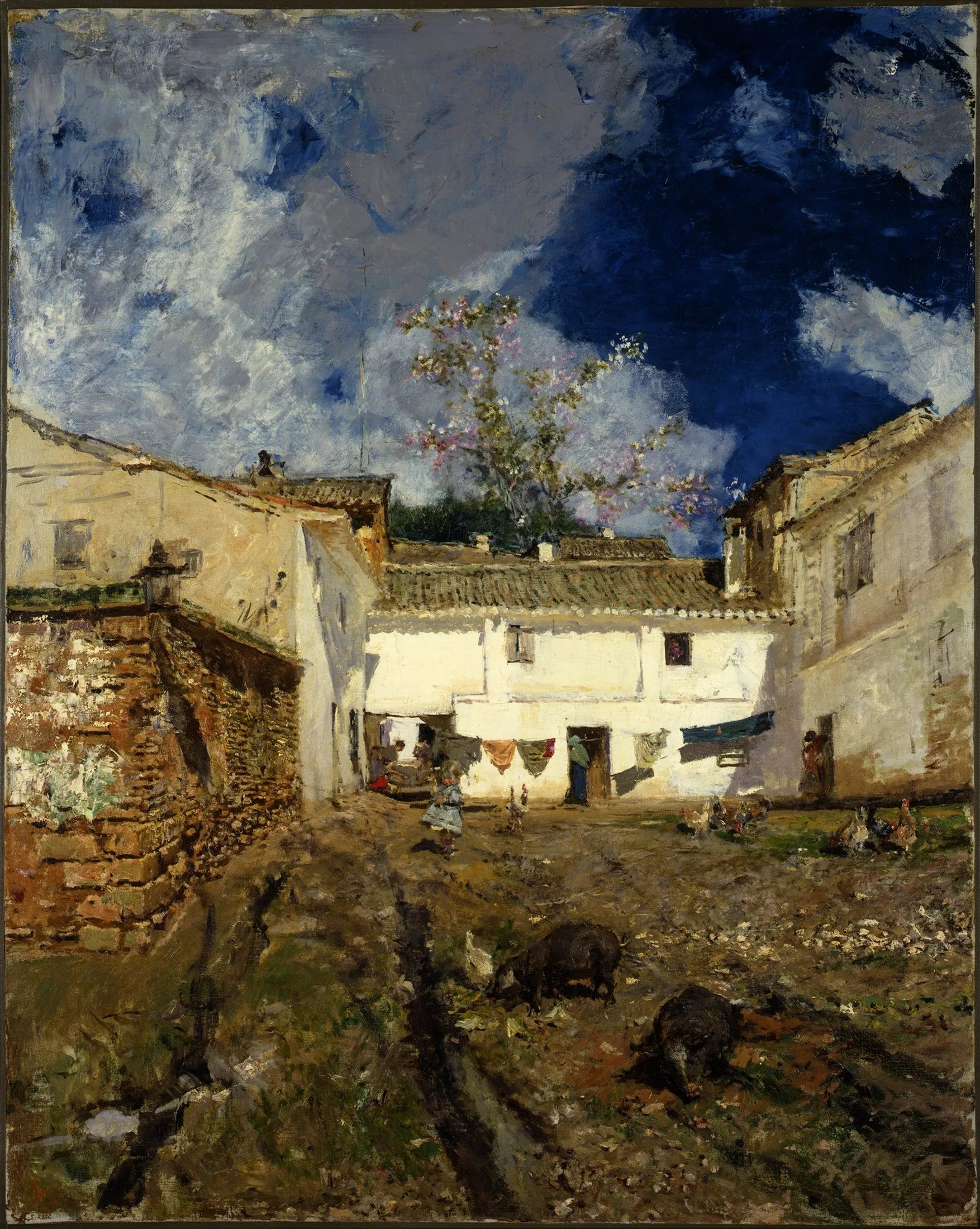 Un patio à Grenade - Mariano Fortuny Marsal image 1 copie de tableau peinte à la main