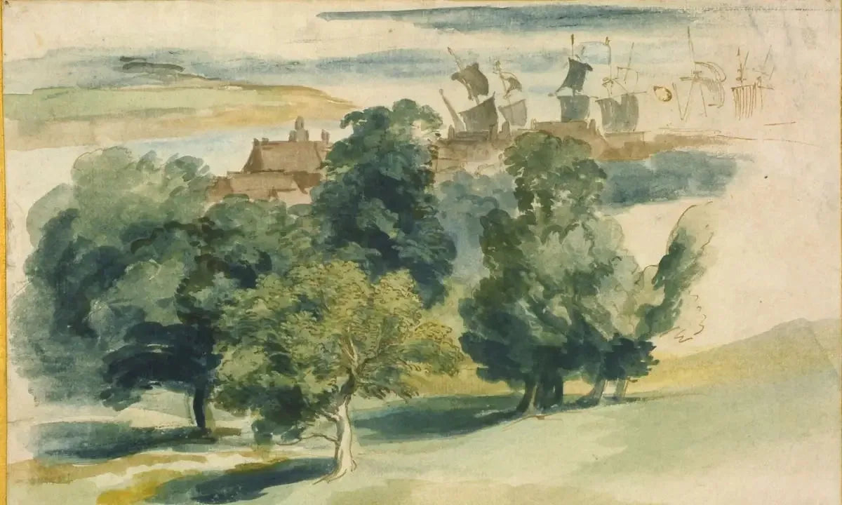 Un paysage anglais - Antoine van Dyck image 1 tableau peint à l’huile sur toile