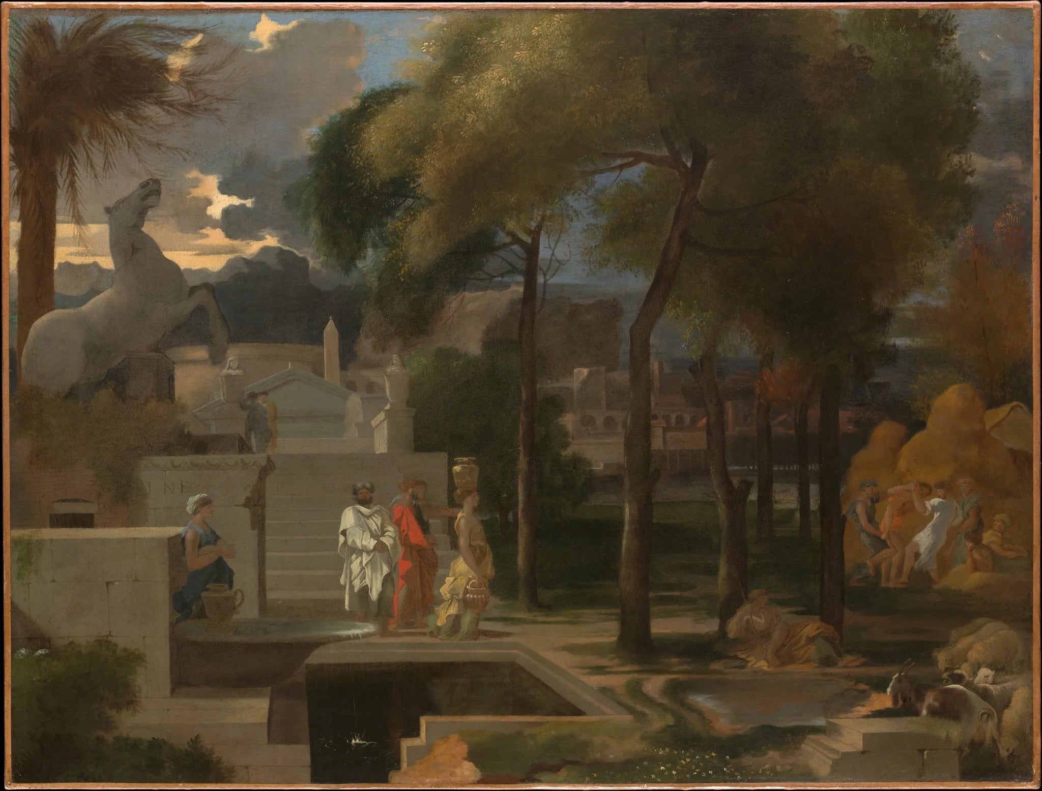 Un paysage classique - Sébastien Bourdon image 1 copie de tableau peinte à la main