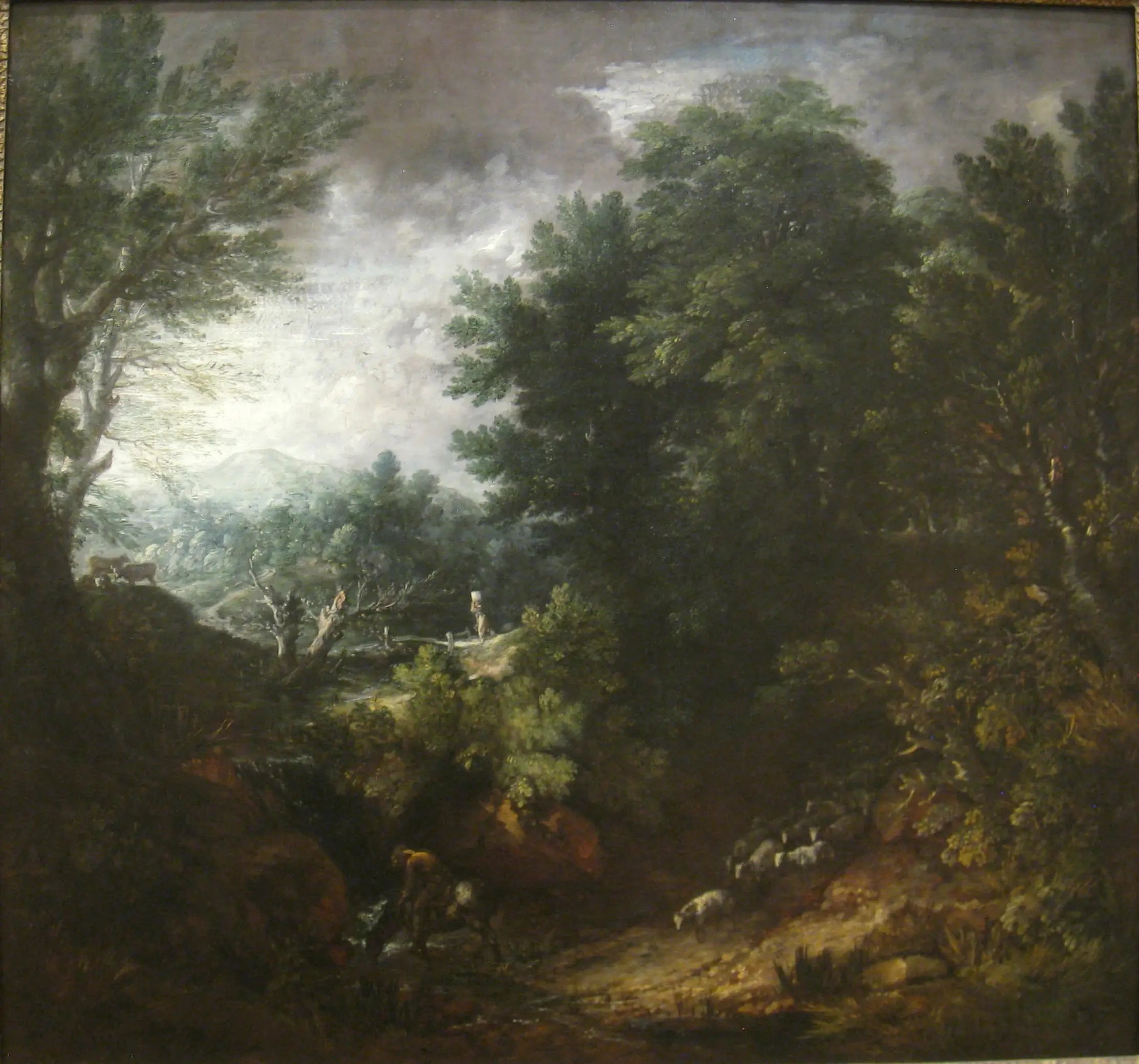 Un paysage grandiose - Thomas Gainsborough image 1 reproduction artisanale de tableau