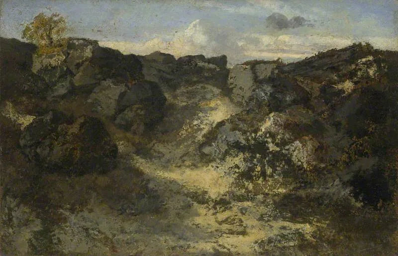 Un paysage rocheux - Théodore Rousseau