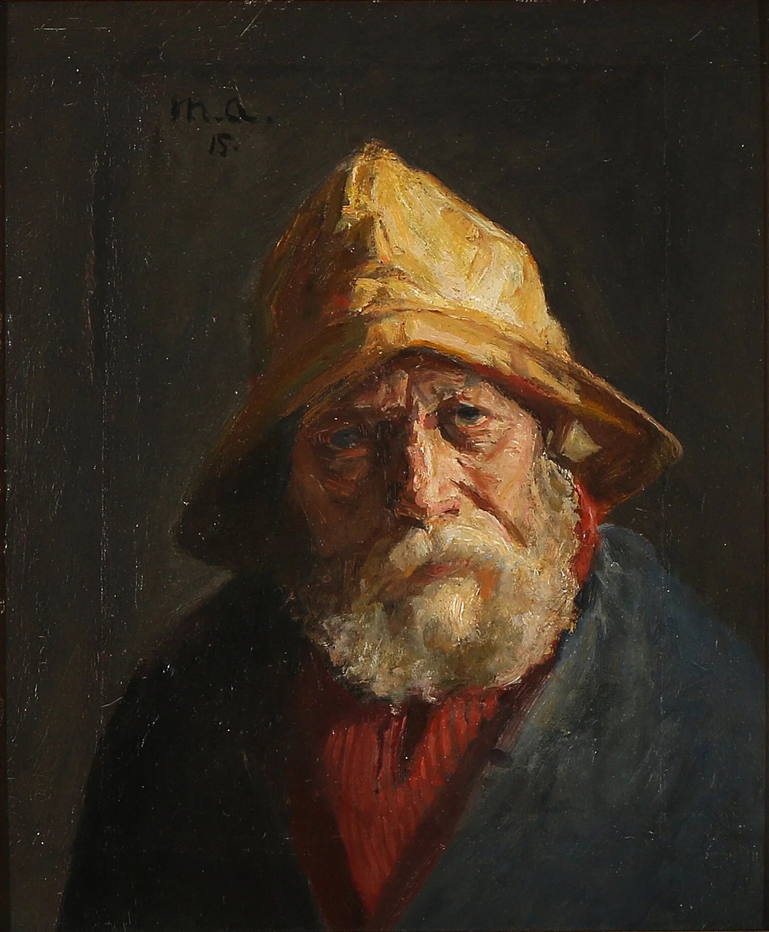 Un pêcheur de Skagen - Michael Peter Ancher image 1 copie de tableau peinte à la main