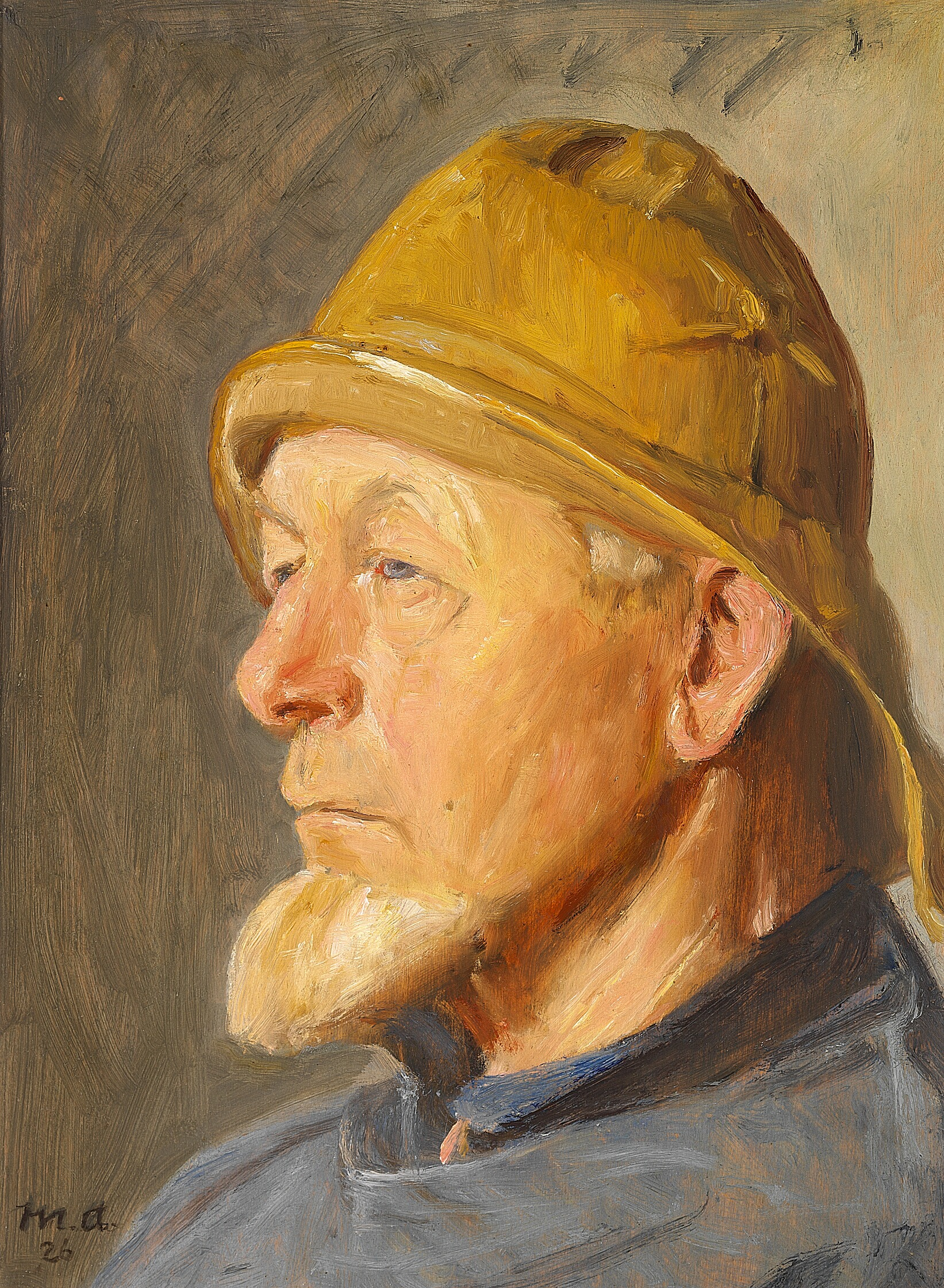 Un pêcheur de Skagen portant un ciré. - Michael Peter Ancher image 1 tableau peint à l’huile sur toile