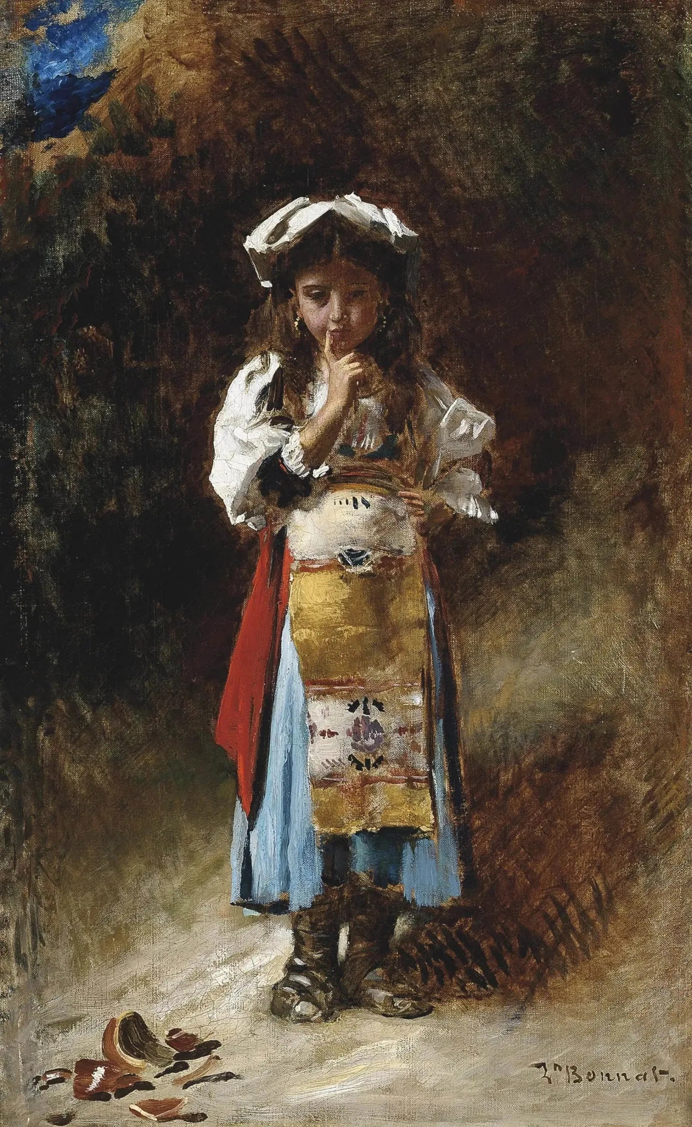 Un petit accident - Léon Bonnat image 1 reproduction de peinture à l’huile