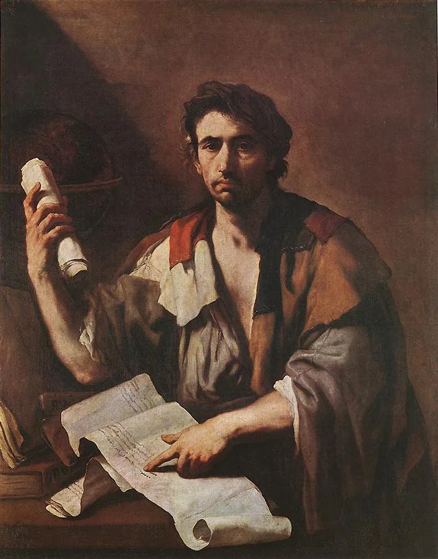 Un philosophe cynique - Luca Giordano image 1 copie de tableau peinte à la main