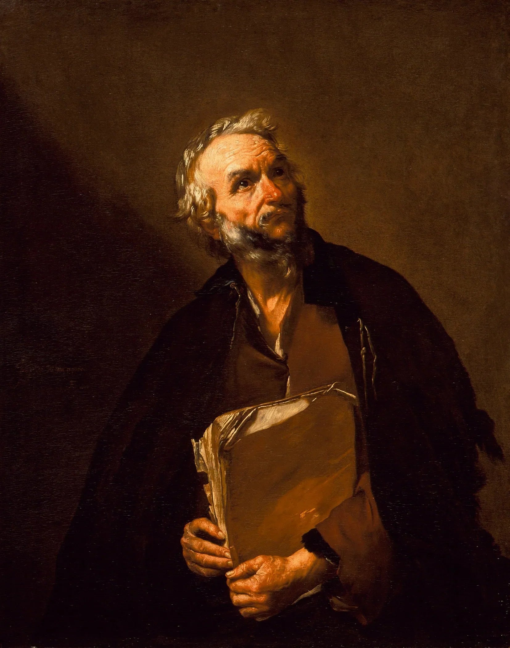 Un philosophe - Jusepe de Ribera image 1 reproduction d’œuvre d’art à l’huile