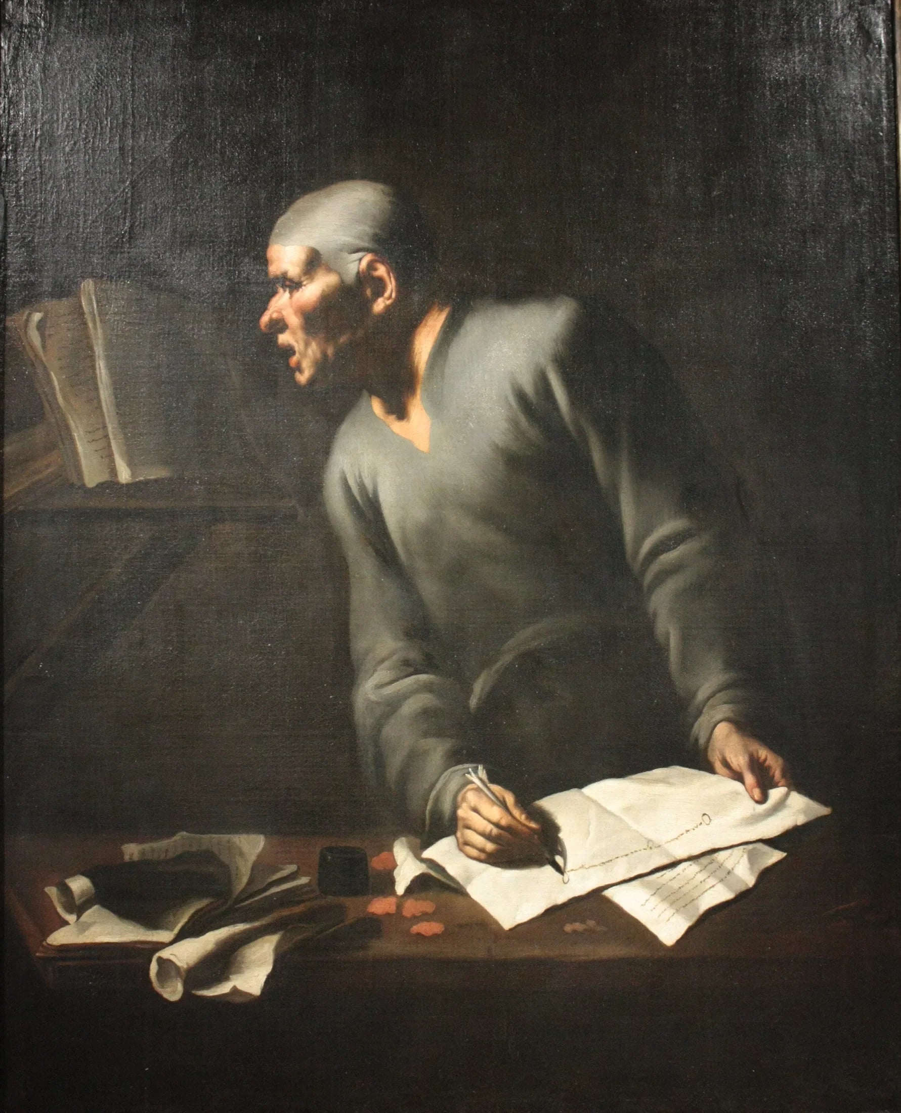 Un philosophe - Luca Giordano image 1 reproduction de peinture à l’huile