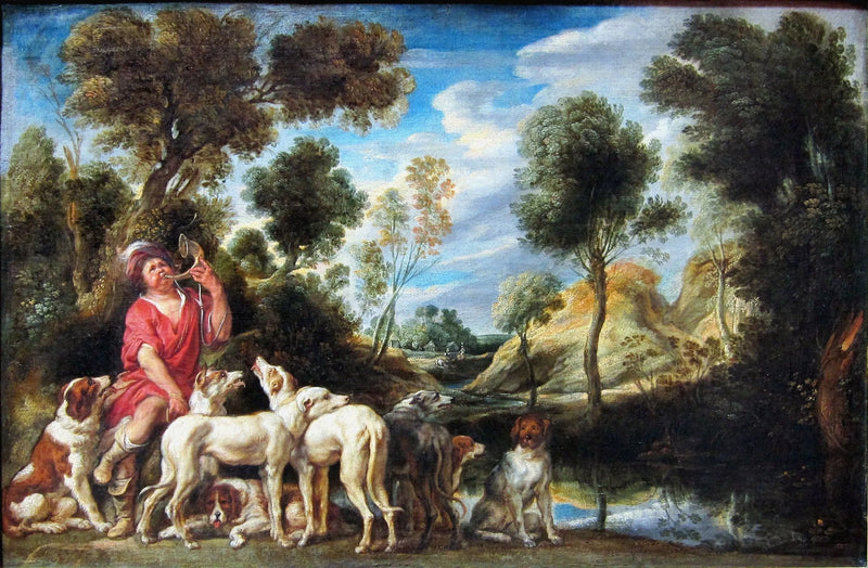 Un piqueur et ses chiens - Jacob Jordaens