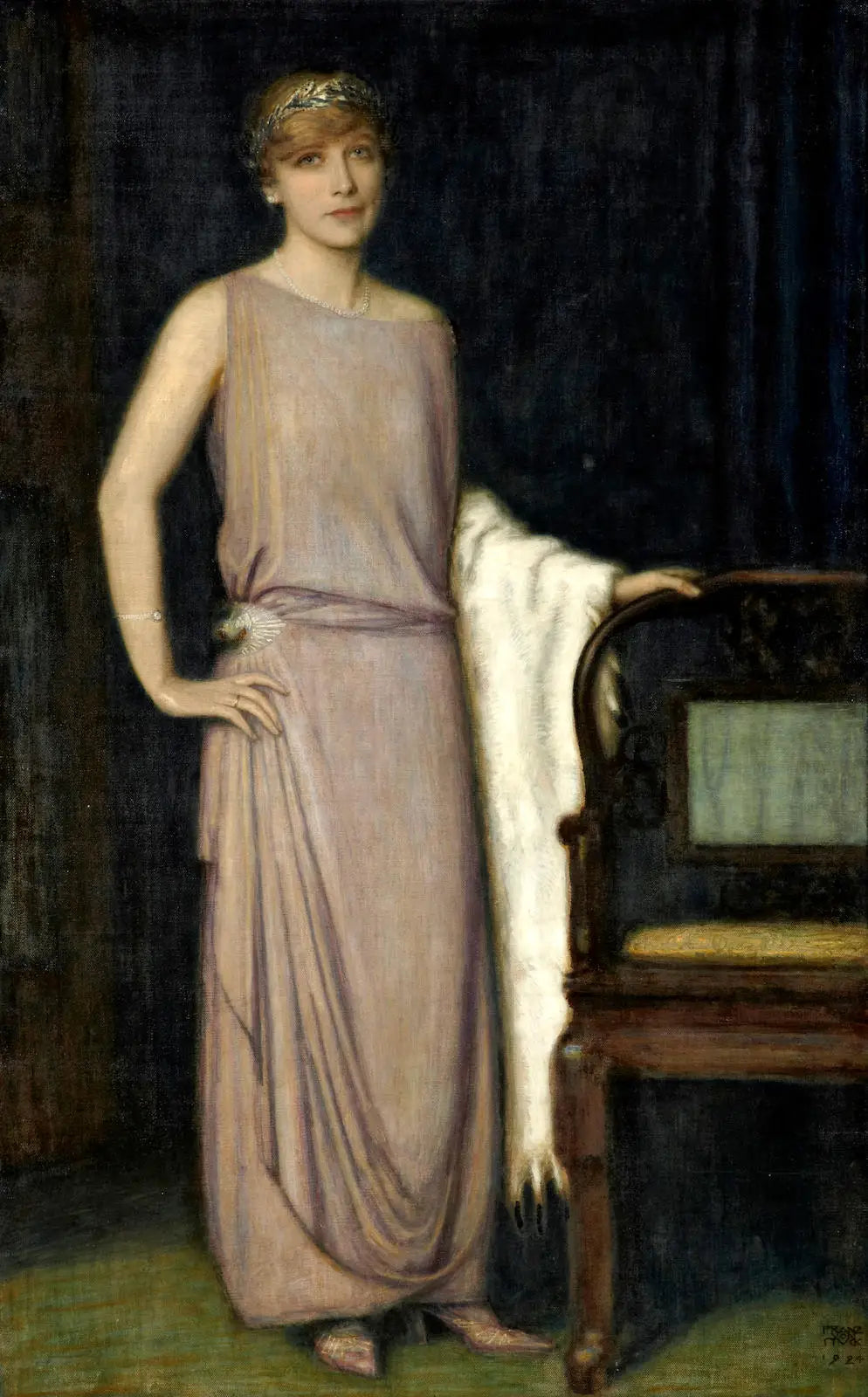 Un Portrait de Marianne Mechler - Franz von Stuck image 1 copie peinte à la main à l’huile