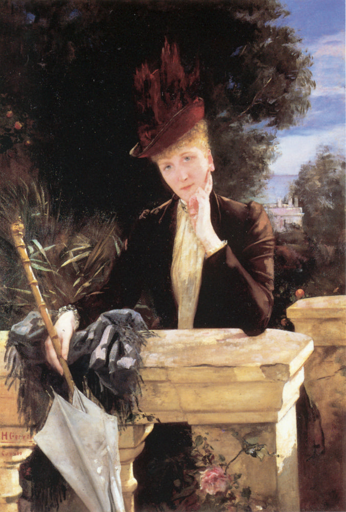 Un portrait de Marie Clotilde de Faret - Henri Gervex image 1 reproduction artisanale de tableau
