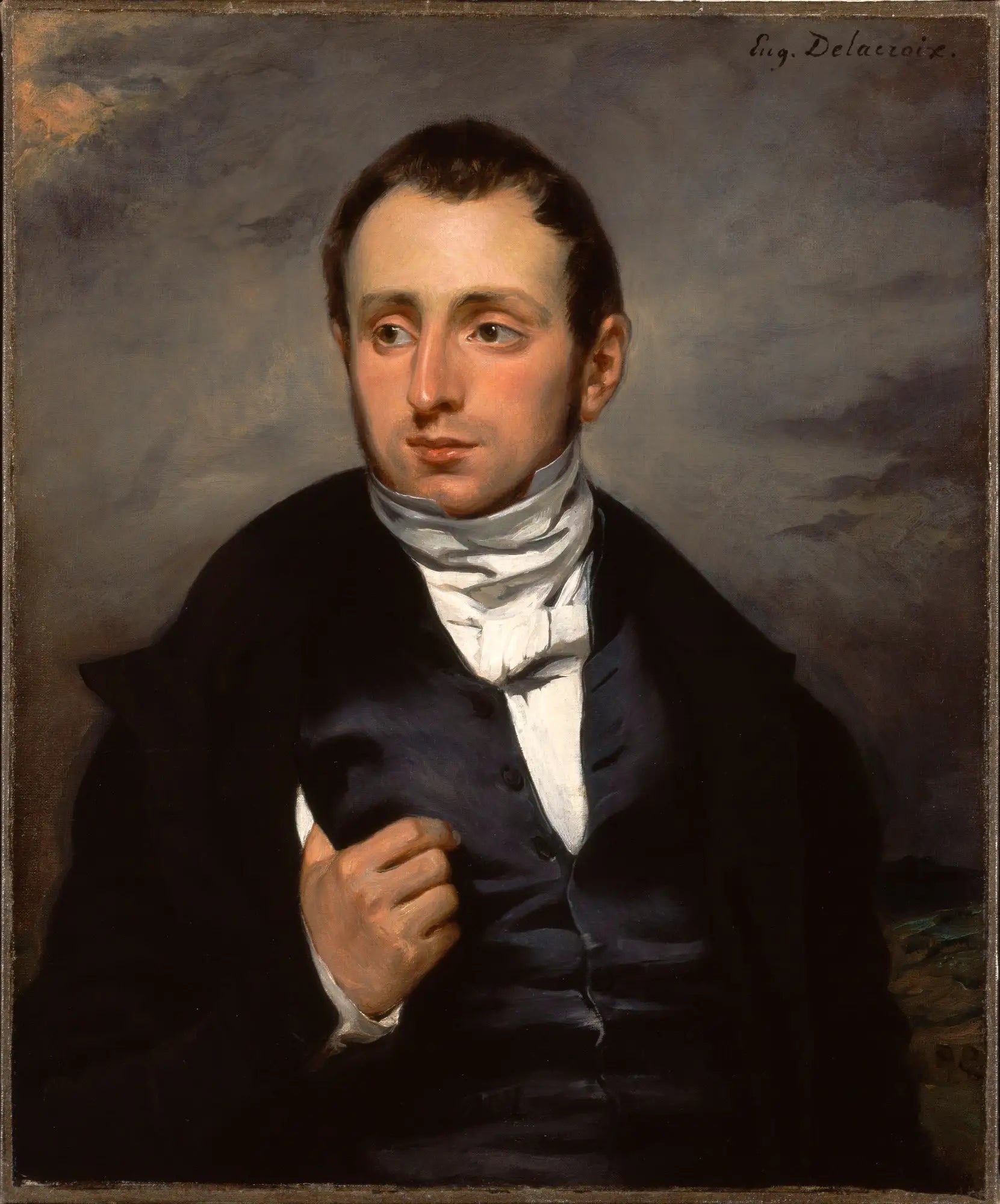 Un portrait du Dr François-Marie Desmaisons - Eugène Delacroix image 1 reproduction d’œuvre d’art à l’huile