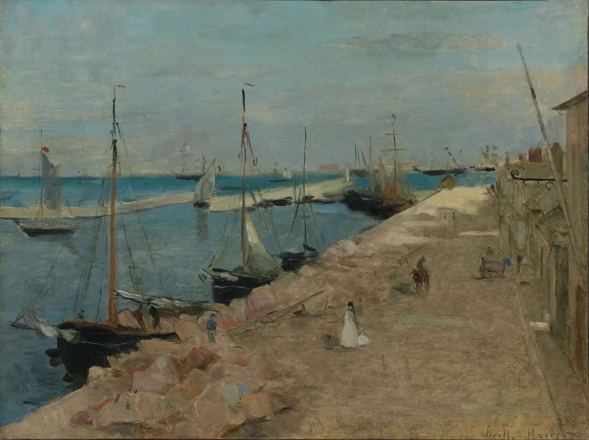 Un quai à Lorient - Berthe Morisot image 1 reproduction réalisée par Alpha Reproduction
