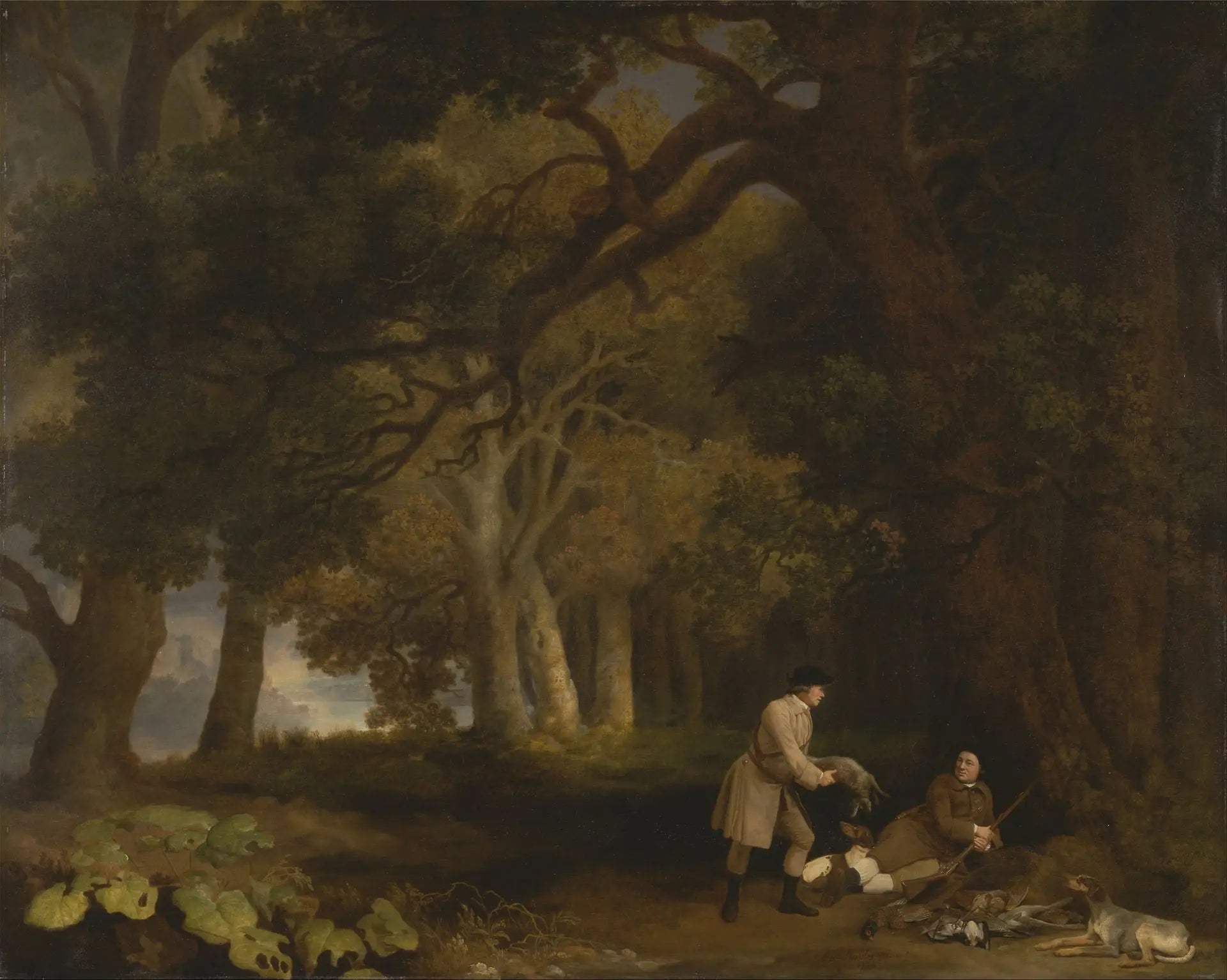 Un repos après la fusillade - George Stubbs image 1 reproduction de peinture à l’huile