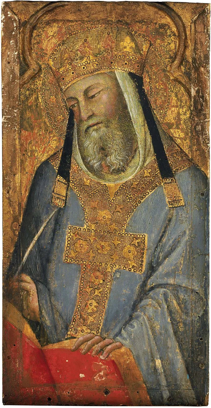 Un Saint Pape (Saint Grégoire le Grand ?) - Bartolo di Fredi image 1 copie peinte à la main à l’huile