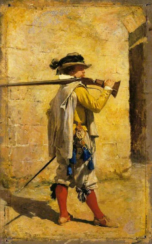 Un sentinelle : l'époque de Louis XIII - Ernest Meissonier image 1 copie de tableau peinte à la main